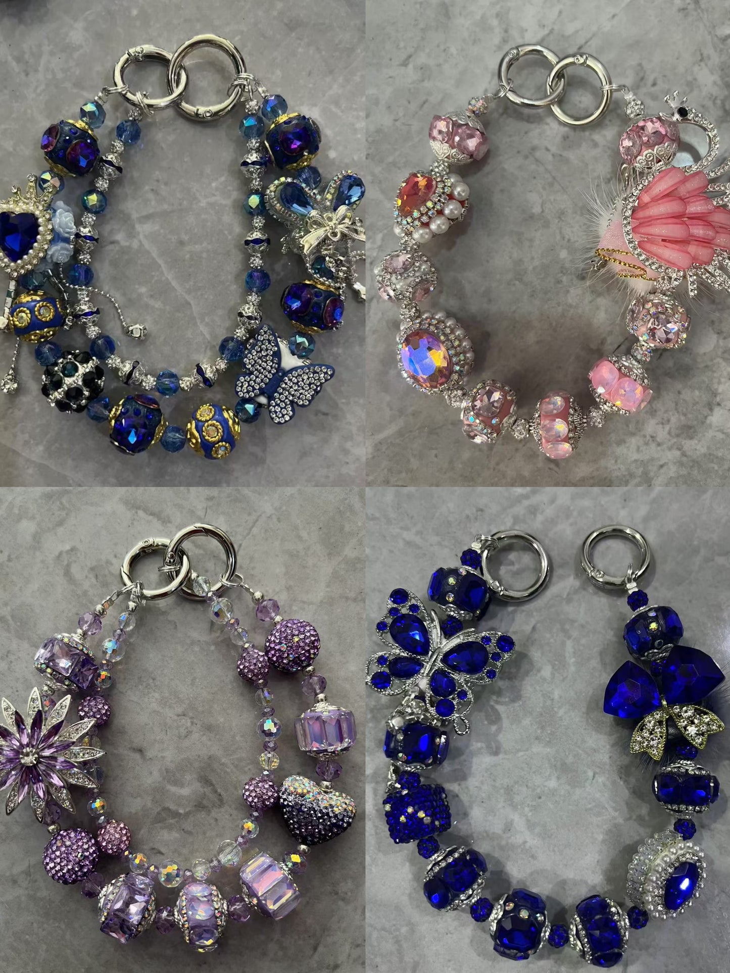 DIY phone chains key chains choose on live room