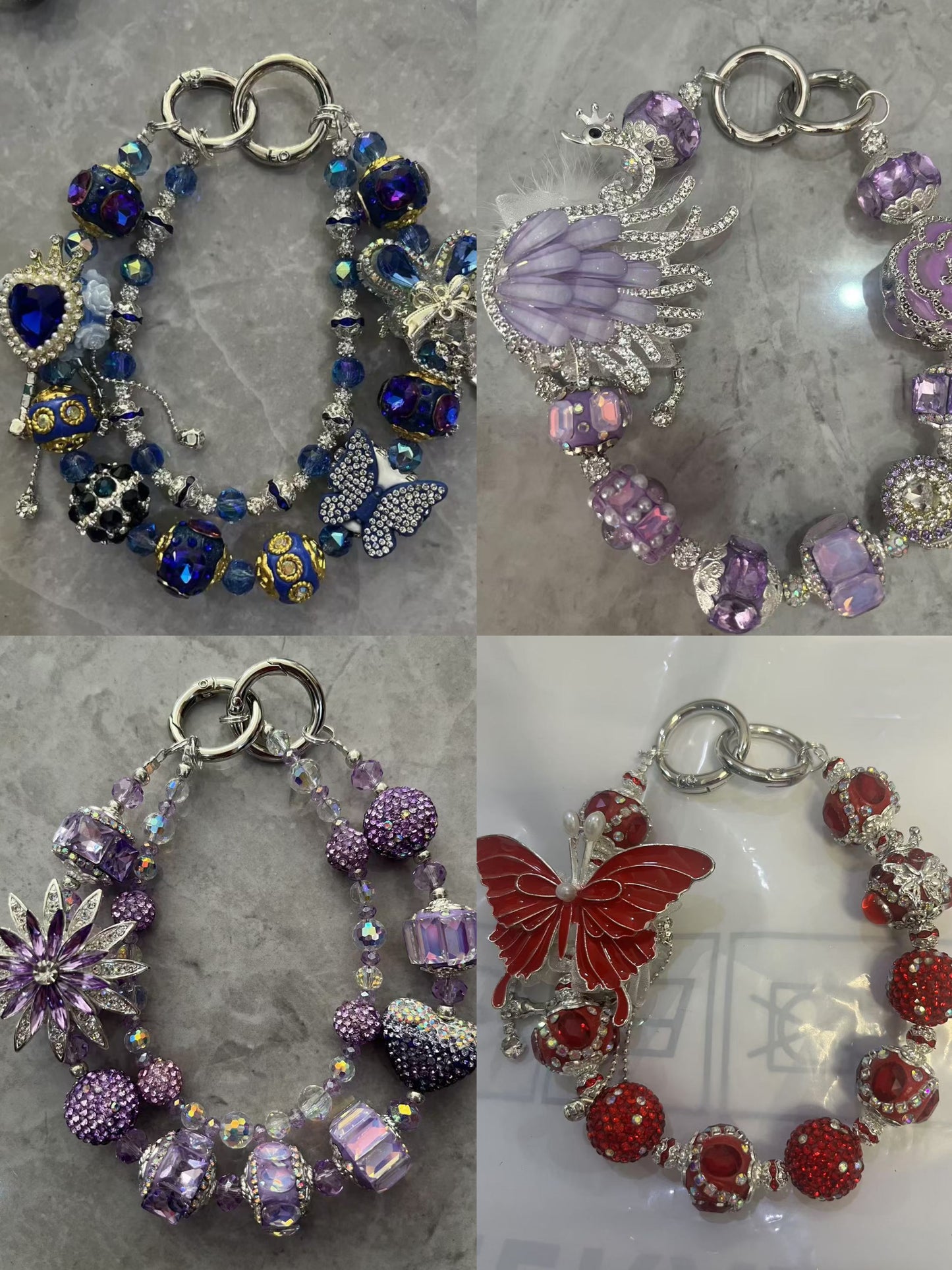 DIY phone chains key chains choose on live room